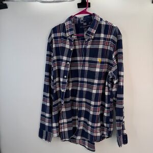 U.S. Polo Assn. Stretch Plaid Flannel Shirt 🏇 Size L